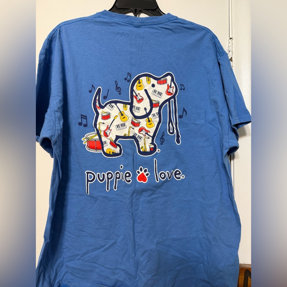 Unisex music puppie love t shirt